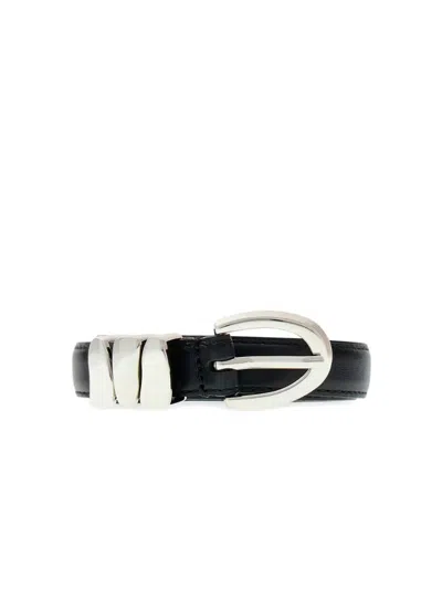 Guess Leather Belt In Black