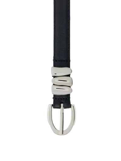 Guess Leather Belt In Black