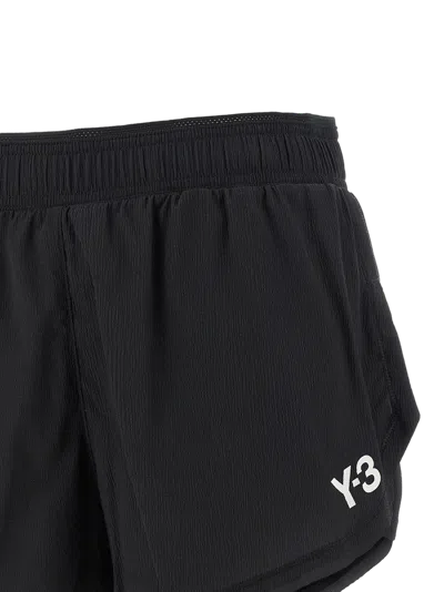 Y-3 Technical Polyamide Bermuda Shorts In Black