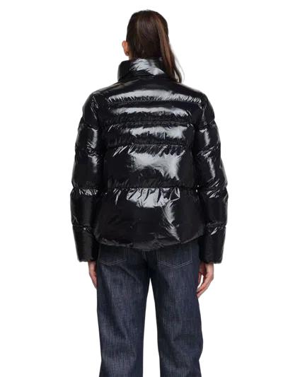 Pinko Quilted Polyamide Puffer Down Jacket In Black