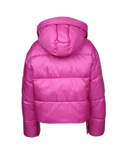 Pinko Quilted Polyamide Down Jacket In Pink