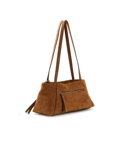 Guess Devon Shoulder Bag In Bronze