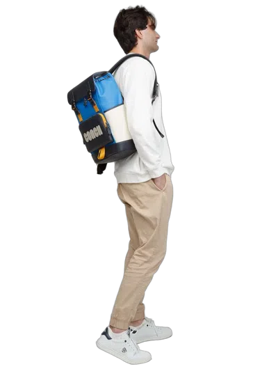 Coach Track Backpack In Multicolor