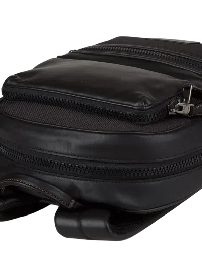 Coach Leather Backpack In Black