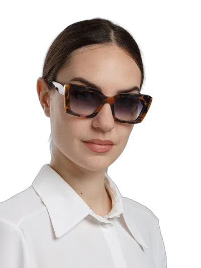 Ana Hickmann Ah9515 Honey Tortoiseshell Acetate Sunglasses In Multi