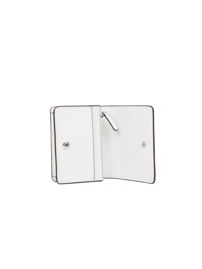 Michael Kors Carson Small Flap Wallet In White