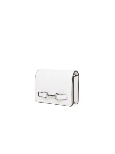 Michael Kors Carson Small Flap Wallet In White