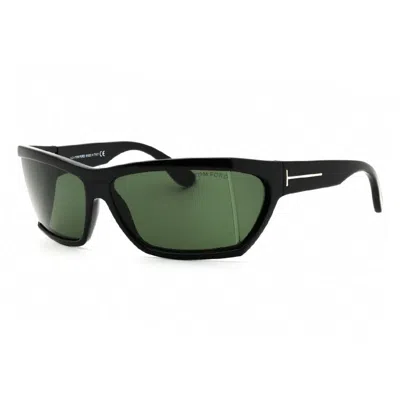 Tom Ford Ft0401sasha01n Oversized Rectangle Frame Sunglasses In Black