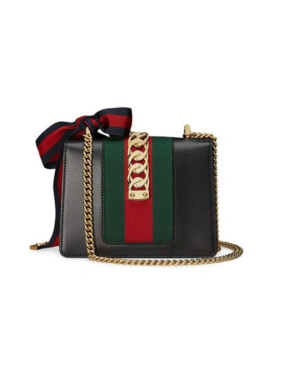 Shop Gucci Mini Sylvie Tote Bag In Black