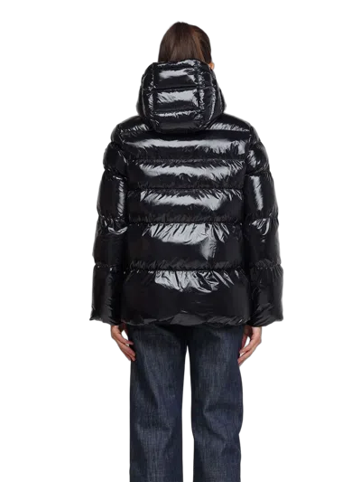 Pinko Quilted Polyamide Puffer Down Jacket In Black
