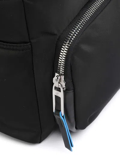 Piquadro Recycled Nylon Backpack In Black