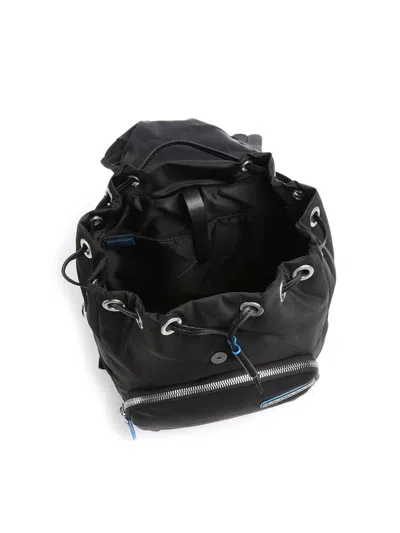 Piquadro Recycled Nylon Backpack In Black