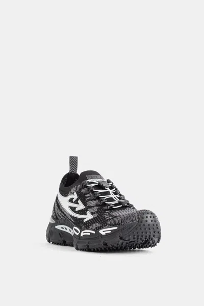 Off-white Return Canvas Sneakers Pull Tab Sole In Black