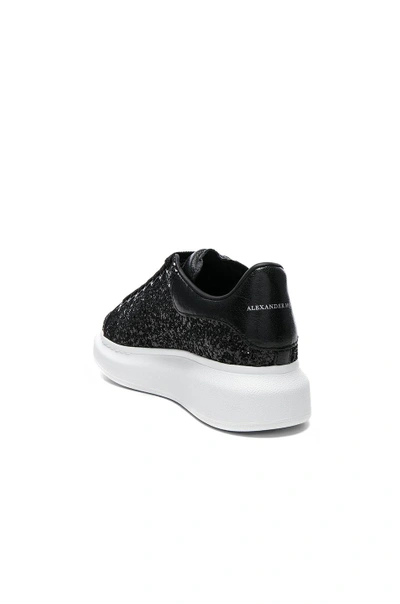 Shop Alexander Mcqueen Platform Lace Up Sneakers In Black,metallics