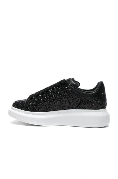 Alexander Mcqueen Black Glitter Oversized Sneakers | ModeSens