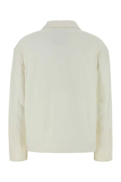 Herno Laminar Nylon Overshirt Jacket In White