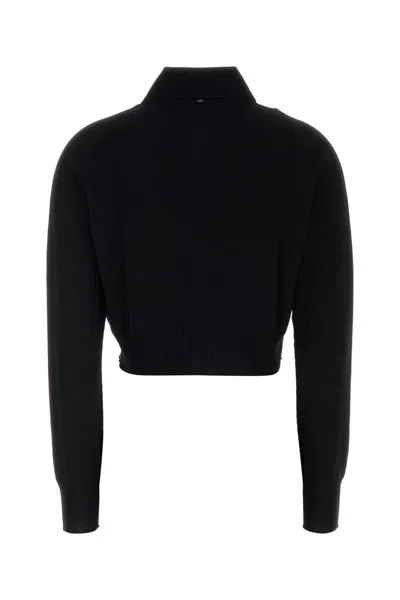 Sportmax Button-front Cropped Cardigan In Black