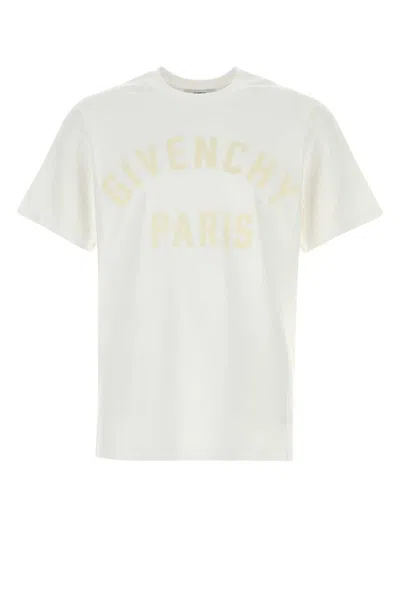 Givenchy Logo-embroidered Cotton T-shirt In White