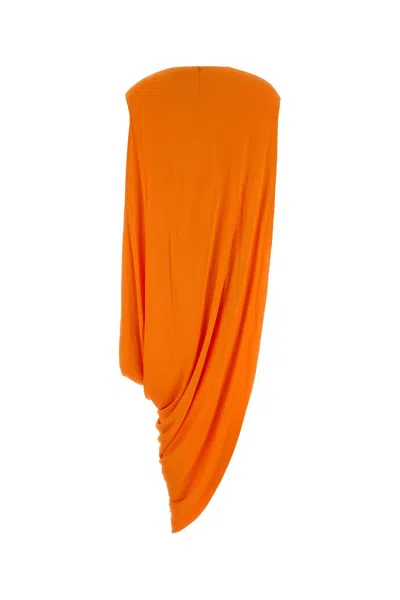 Tom Ford Draped Fabric Sweater In Orange