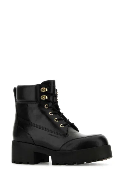 Givenchy Chunky Platform Lace-up Boot In Black