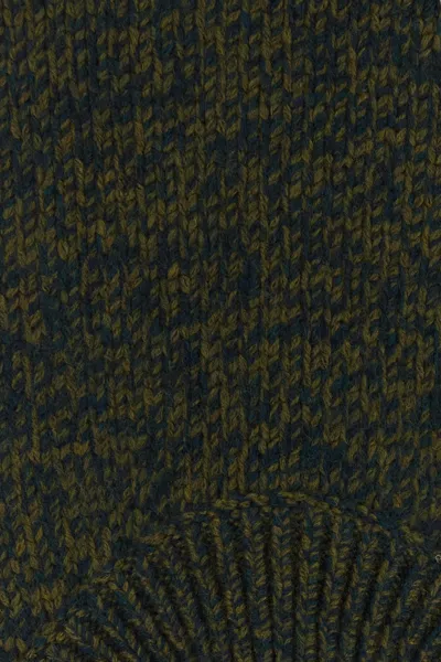 Loewe Melange Wool Blend Sweater In Green