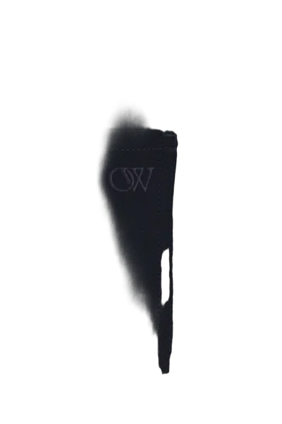 Off-white Virgin Wool Flared Trousers In Blue
