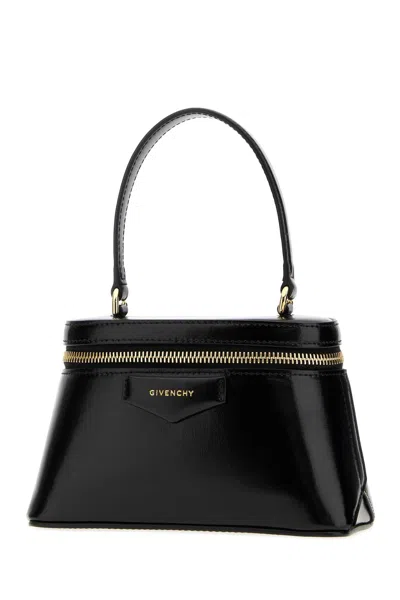 Givenchy Vanity Antigona Leather Handbag With Lettering Logo On The Front In Black