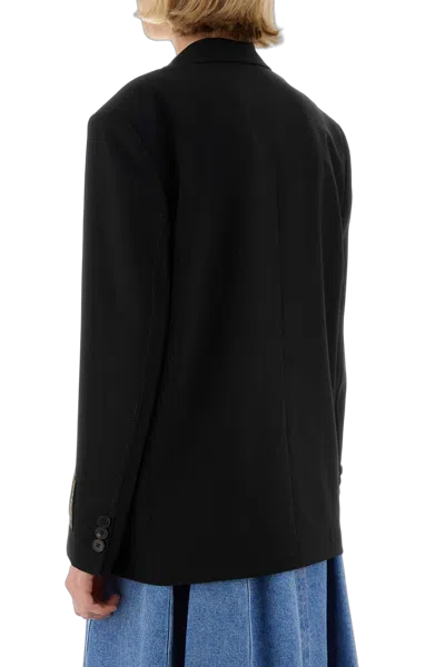 Marni Virgin Wool Blend Blazer In Black