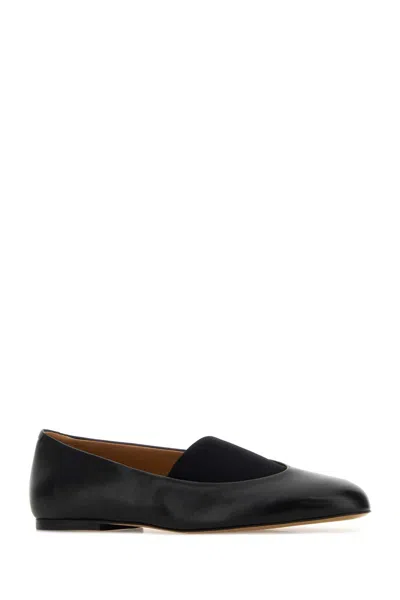 Jil Sander Calf Leather Slip-on Flat In Multi