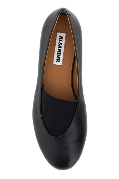 Jil Sander Calf Leather Slip-on Flat In Multi