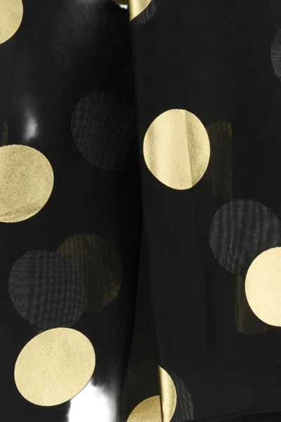 Dolce & Gabbana Printed Light Knit Blouse In Black