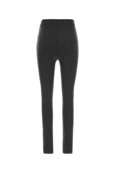Jil Sander Graphite Stretch Virgin Wool Blend Pant In Black