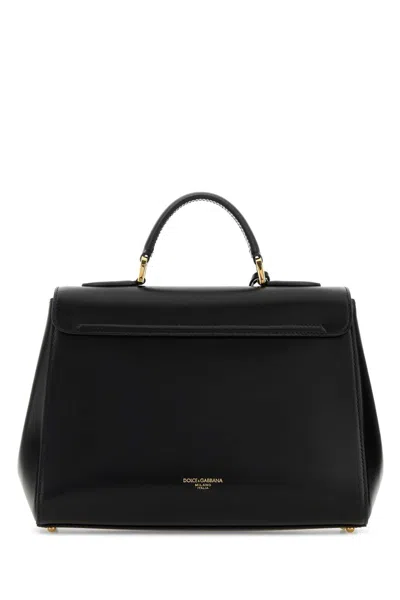 Dolce & Gabbana Gold-hardware Top Handle Top Handle Bag In Black
