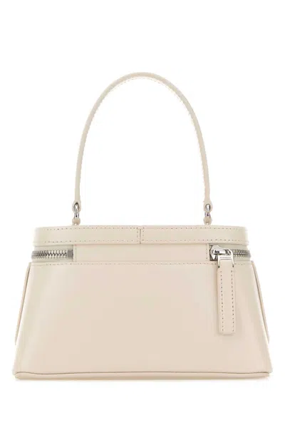 Givenchy Structured Calf Leather Top Handle Bag In Beige