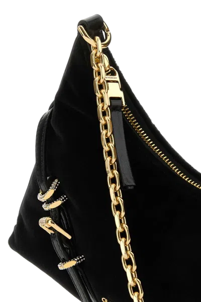 Givenchy Chain-strap Suede Shoulder Bag In Black
