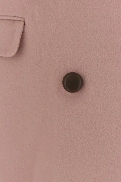 Loewe Wool Oversized Coat In Pink
