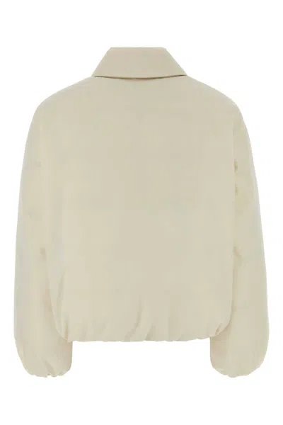Jil Sander Quilted Down Down Jacket In Neutral