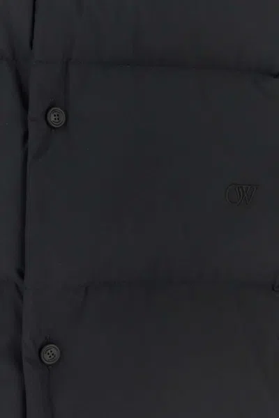 Off-white Off White Men Black Polyester Down Jacket In Black