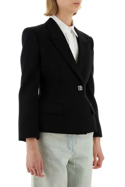 Givenchy Wool Single-breasted Blazer In Black