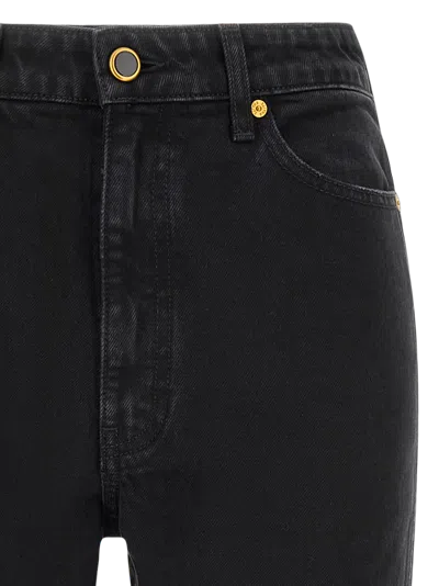 Khaite High-waisted Straight Jeans In Black