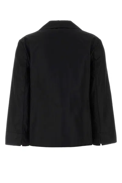 S Max Mara S Maxmara Cotton-polyester Blend Jacket In Black