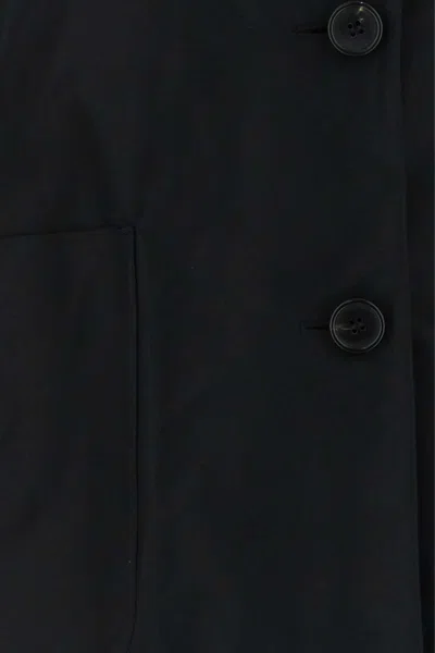 S Max Mara S Maxmara Cotton-polyester Blend Jacket In Black