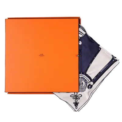 Hermes Hermès Scarf In Navy