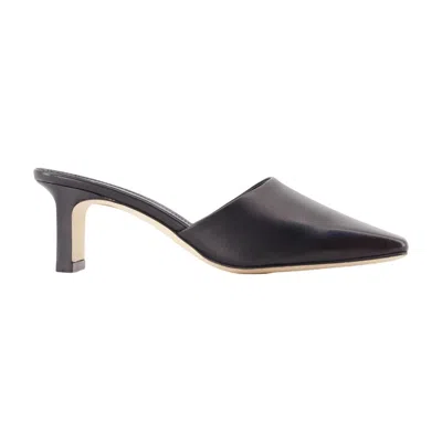 Aeyde Blithe Square-toe Mules In Black