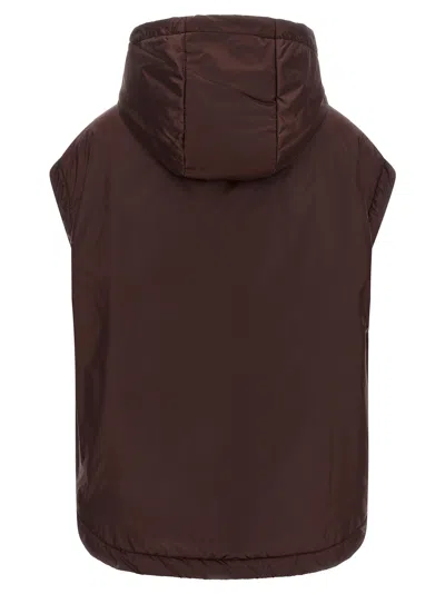 Max Mara The Cube Vest In Brown