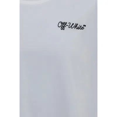 Off-white Script Logo Skate T-shirt In White