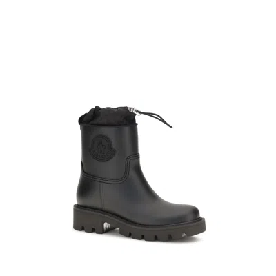 Moncler Kickstream Rain Boots In Black