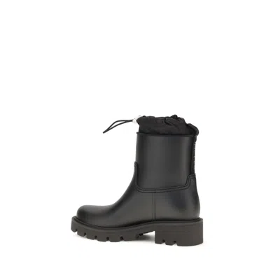 Moncler Kickstream Rain Boots In Black