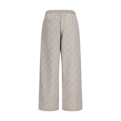 Off-white Beige Drawstring Joggers In Gray