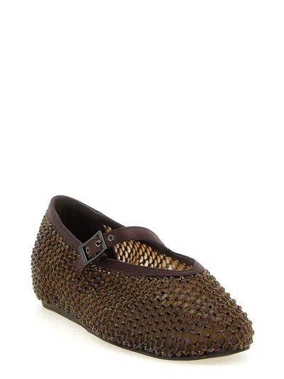 Le Silla Gilda Ballet Flat In Brown